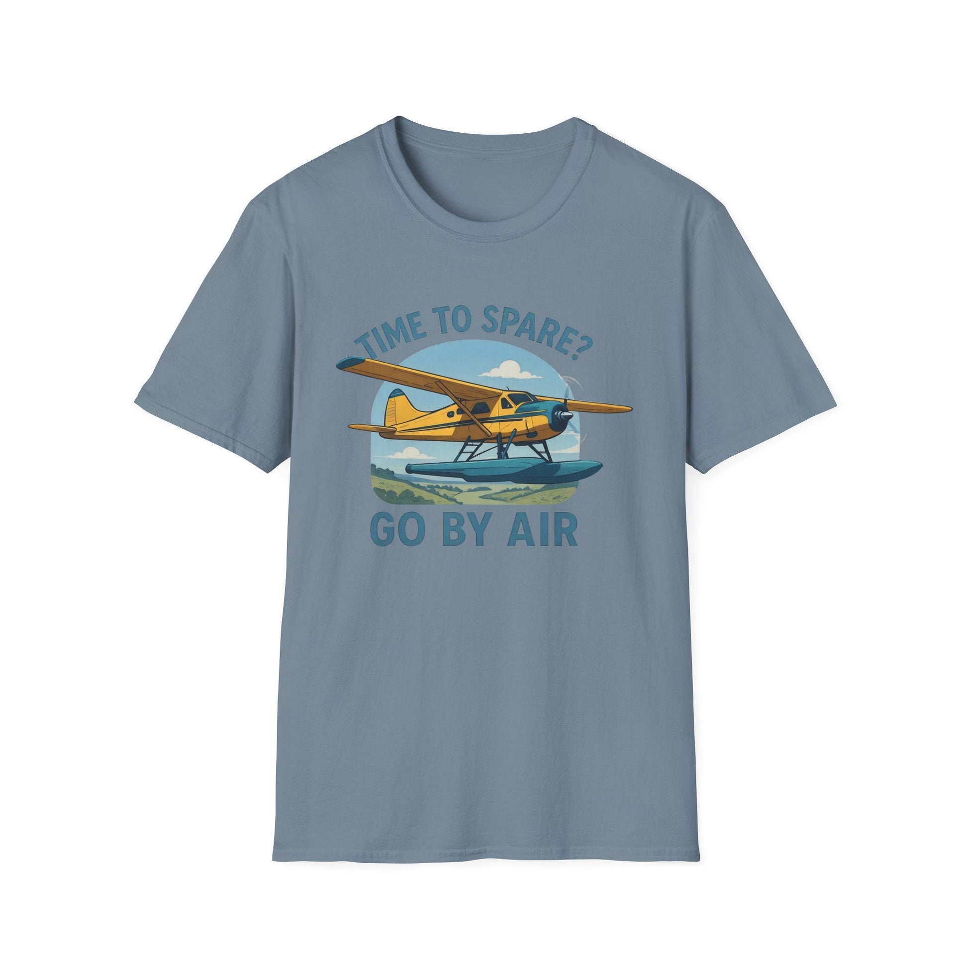 DHC-2 Beaver Premium T-Shirt – “Time to Spare? Go by Air” Floatplane Bush Tee - Pilot gifts - WWII warbird t-shirt