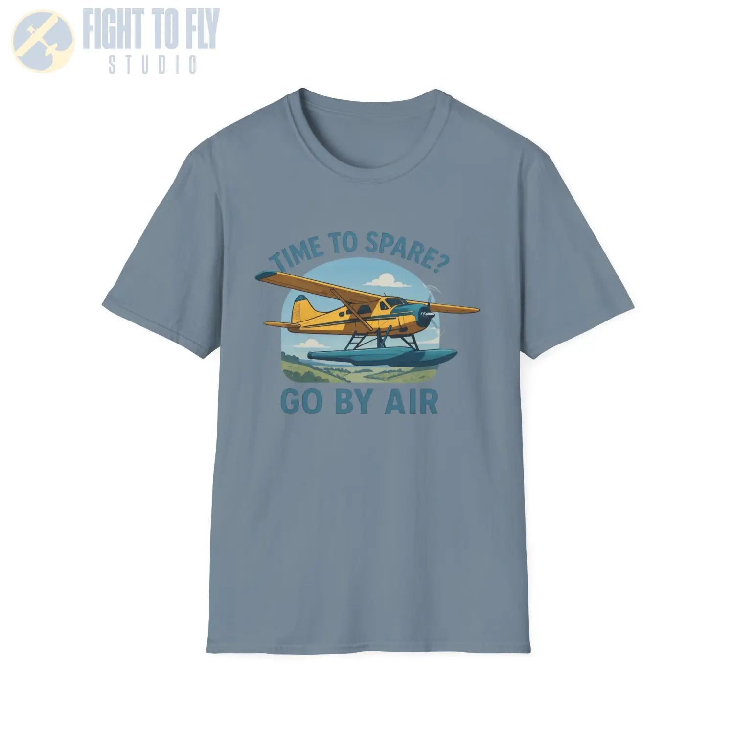 Time to Spare? Go by Air - Beaver - T-Shirt - Pilot gifts - WWII warbird t-shirt