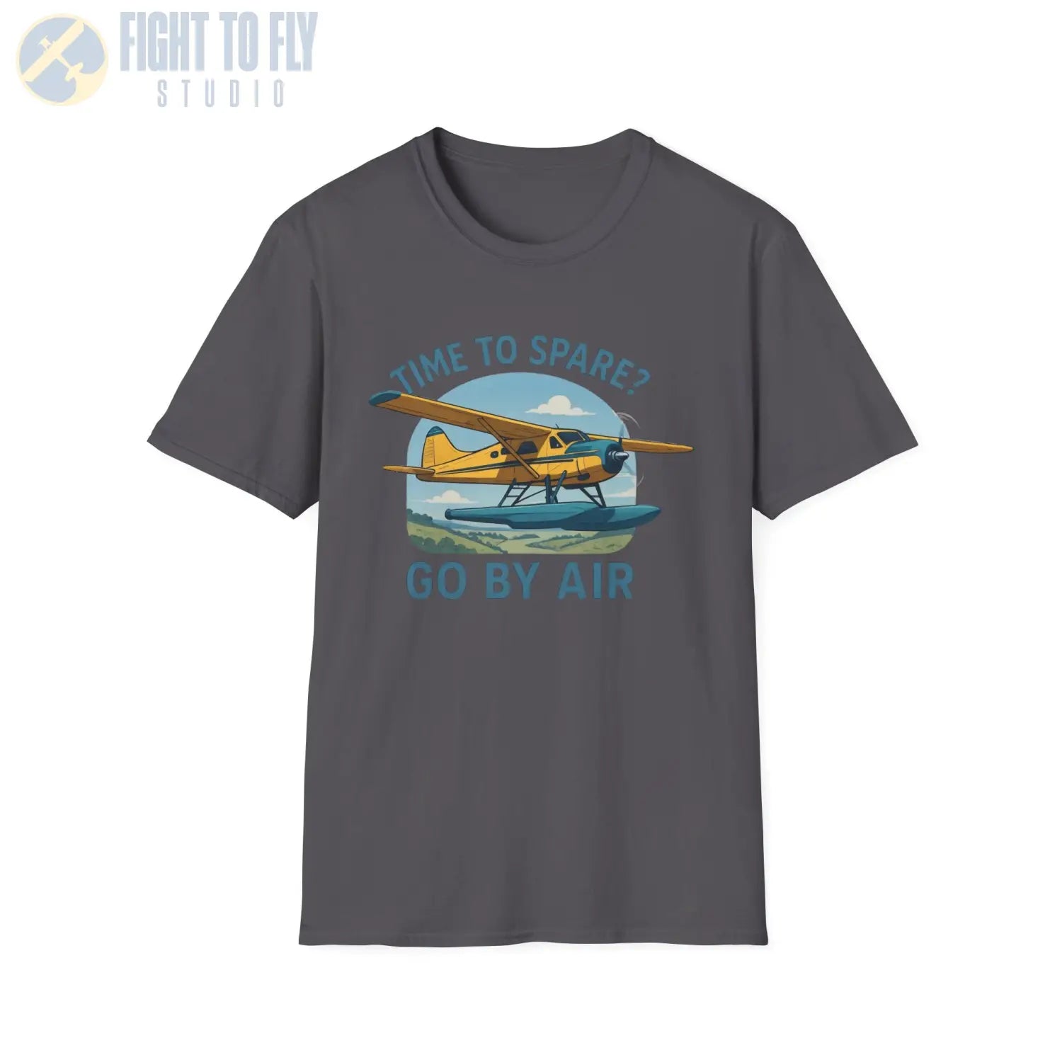 Time to Spare? Go by Air - Beaver - T-Shirt - Pilot gifts - WWII warbird t-shirt
