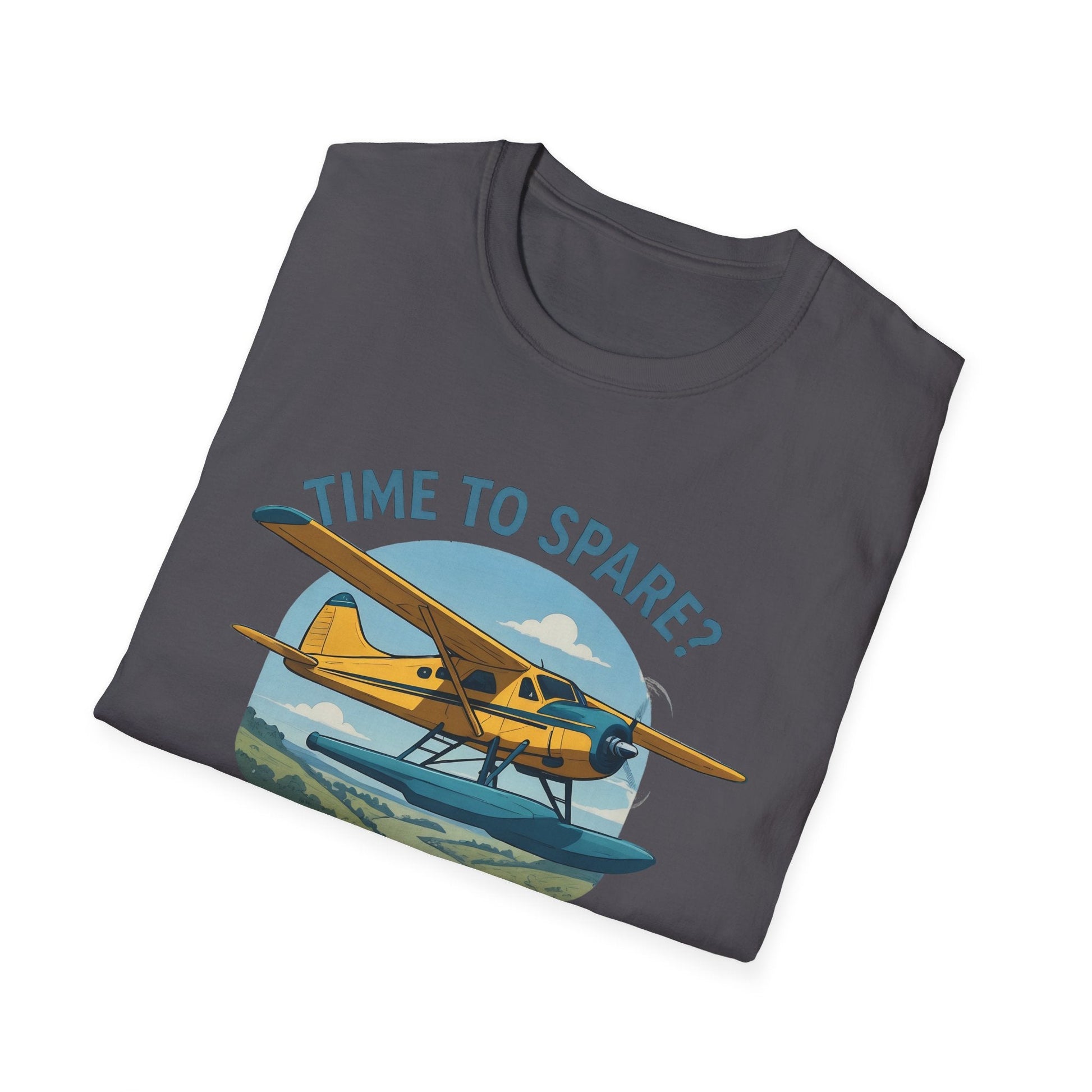 DHC-2 Beaver Premium T-Shirt – “Time to Spare? Go by Air” Floatplane Bush Tee - Pilot gifts - WWII warbird t-shirt