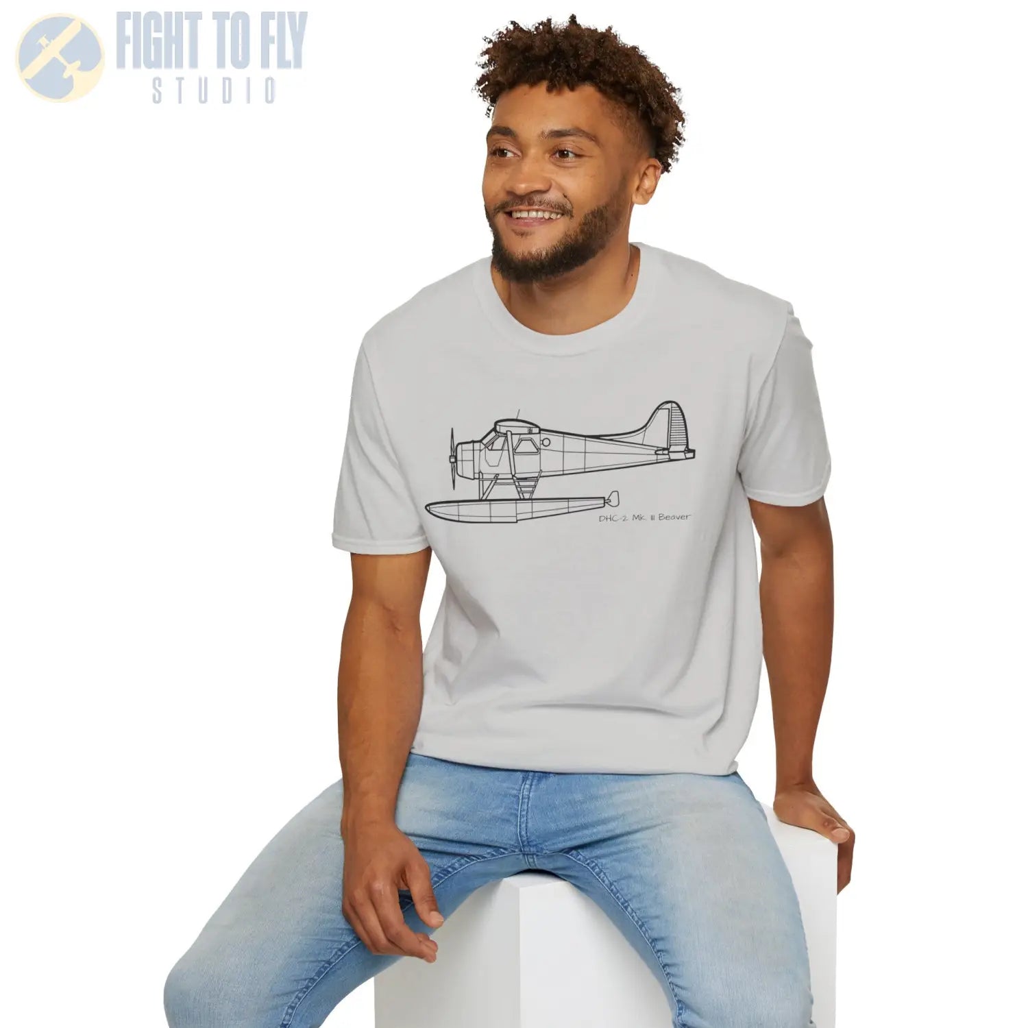 DHC-2 Mk. III Beaver on Floats T-Shirt - Pilot gifts - WWII warbird t-shirt