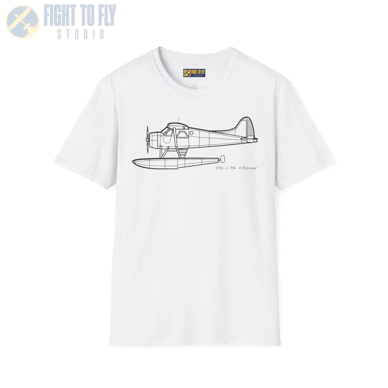 DHC-2 Mk. III Beaver on Floats T-Shirt - Pilot gifts - WWII warbird t-shirt