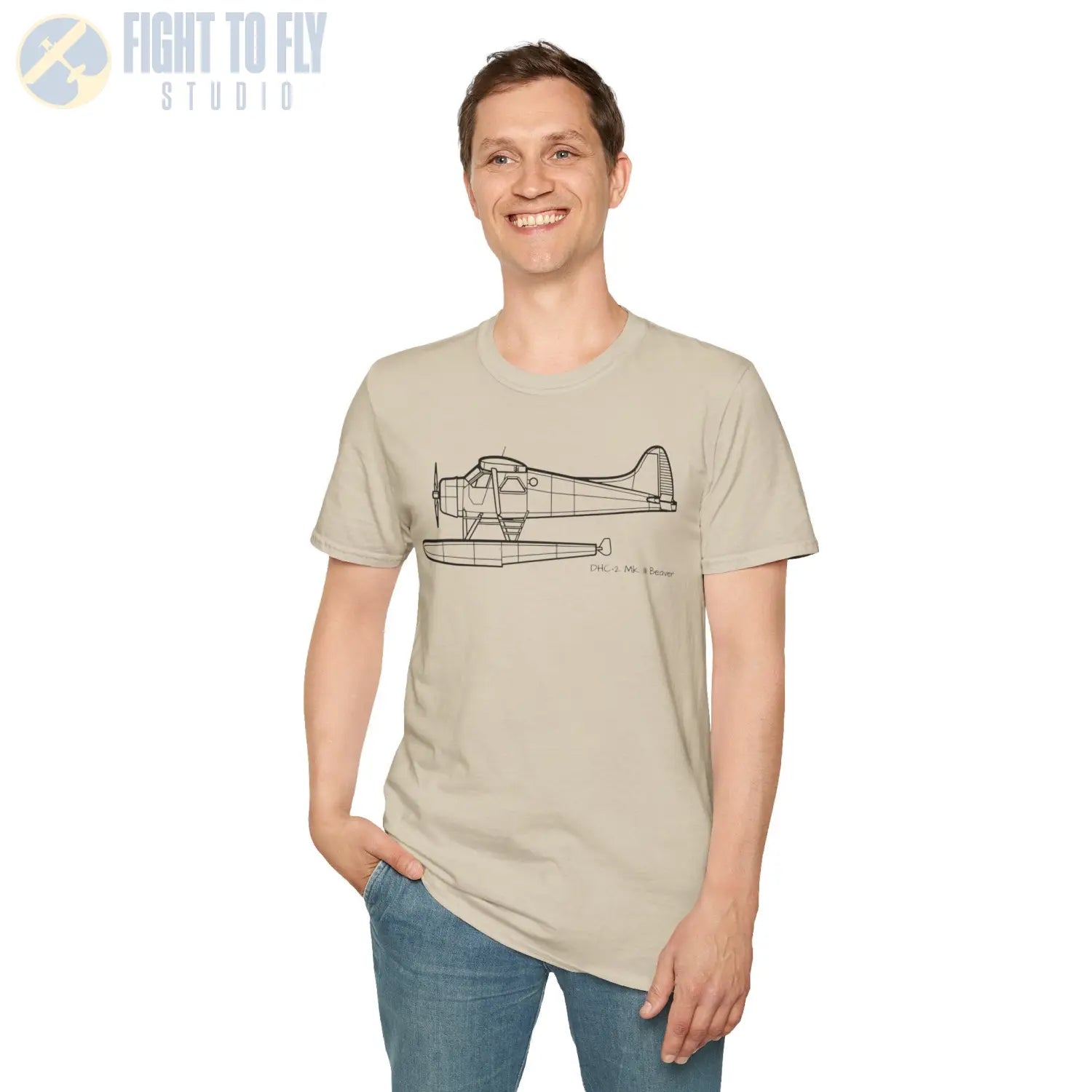 DHC-2 Mk. III Beaver on Floats T-Shirt - Pilot gifts - WWII warbird t-shirt
