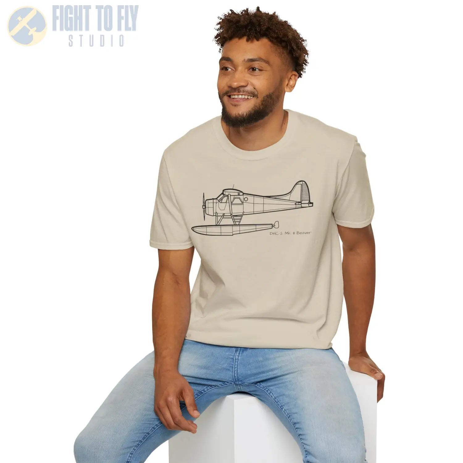 DHC-2 Mk. III Beaver on Floats T-Shirt - Pilot gifts - WWII warbird t-shirt