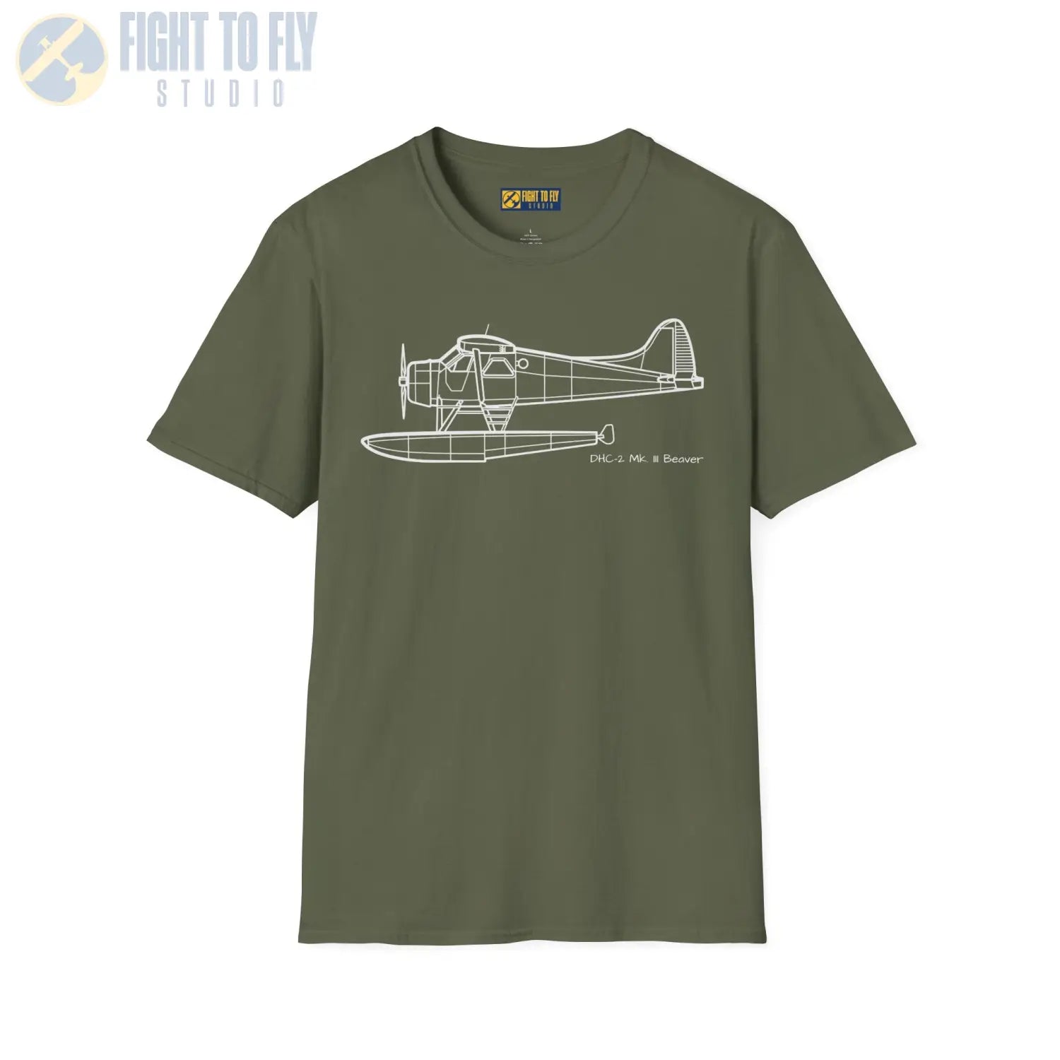 DHC-2 Mk. III Beaver on Floats T-Shirt - Pilot gifts - WWII warbird t-shirt