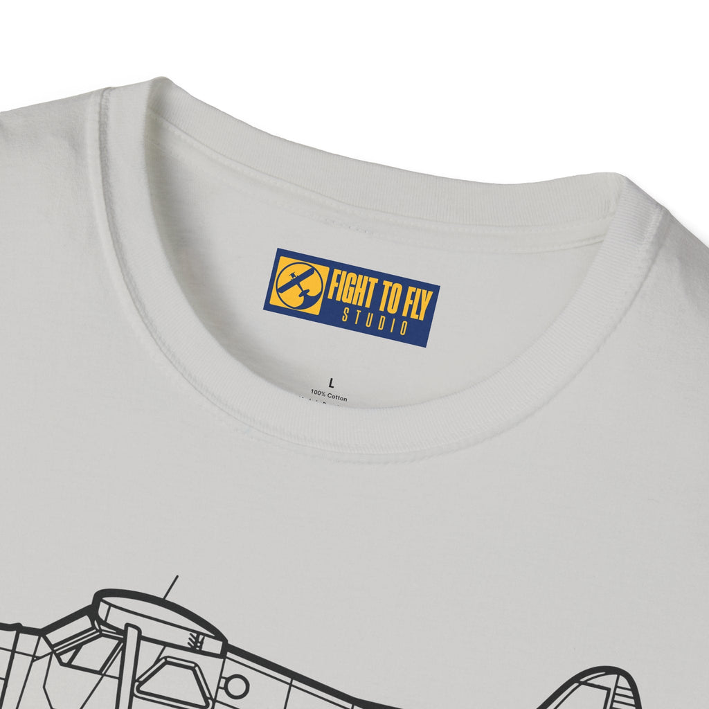 DHC-2 Mk. III Beaver on Floats T-Shirt – Turbo Floatplane Bush Aircraft Tee - Pilot gifts - WWII warbird t-shirt