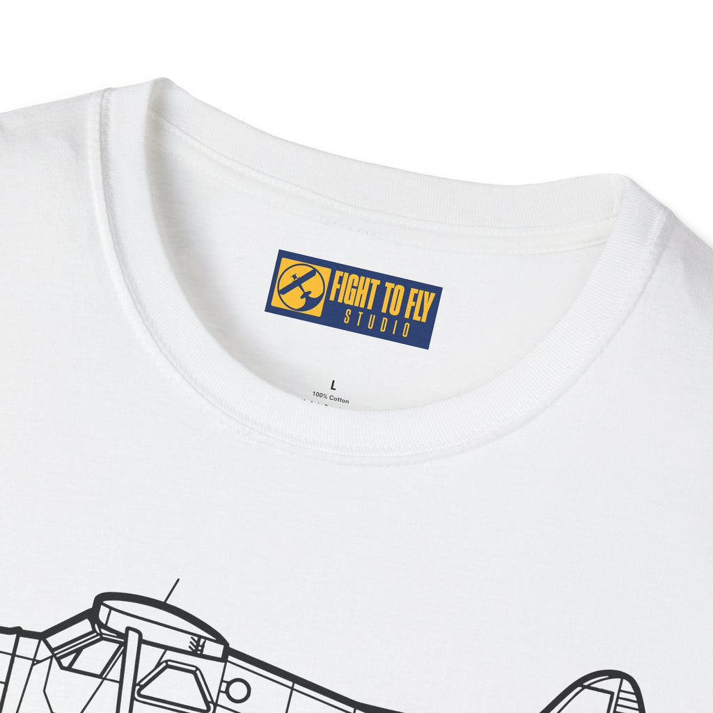 DHC-2 Mk. III Beaver on Floats T-Shirt – Turbo Floatplane Bush Aircraft Tee - Pilot gifts - WWII warbird t-shirt