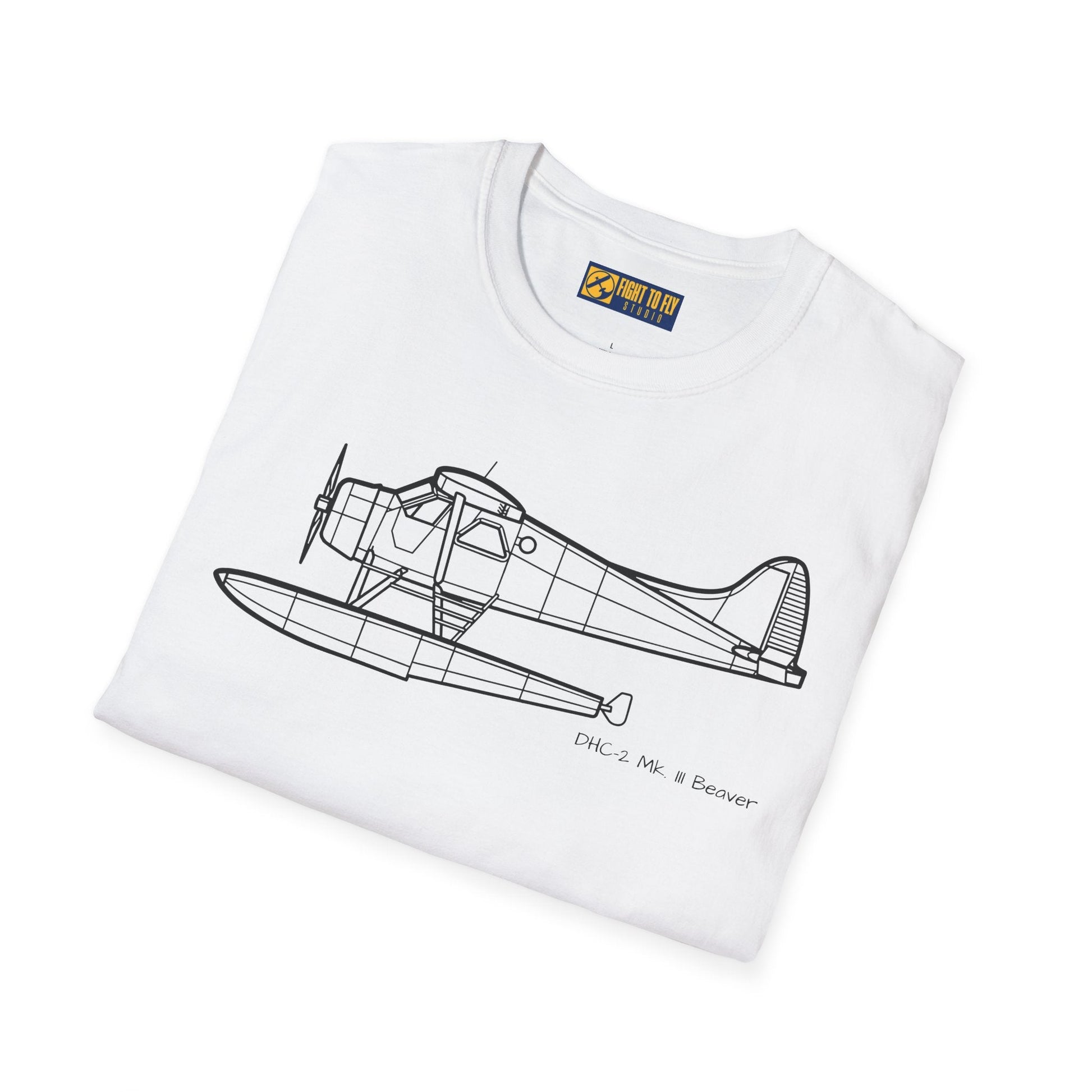 DHC-2 Mk. III Beaver on Floats T-Shirt – Turbo Floatplane Bush Aircraft Tee - Pilot gifts - WWII warbird t-shirt