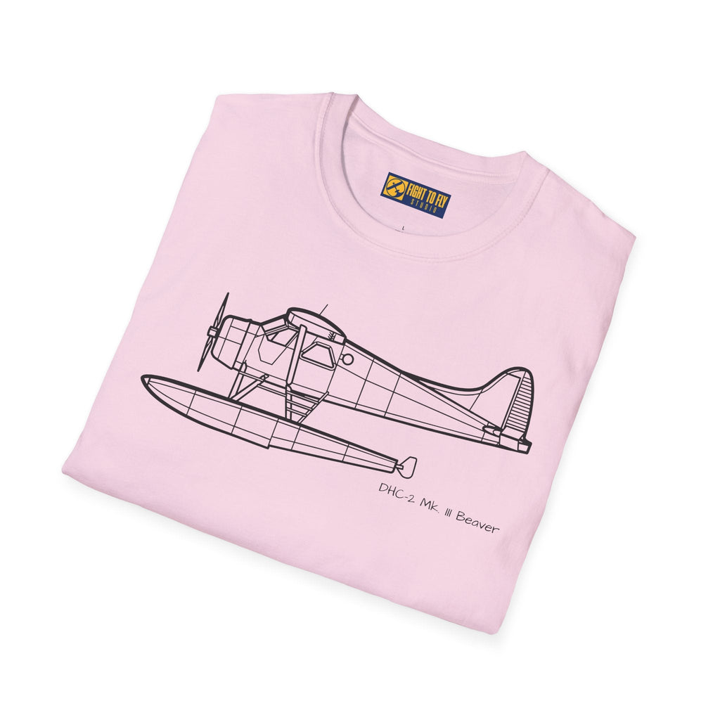DHC-2 Mk. III Beaver on Floats T-Shirt – Turbo Floatplane Bush Aircraft Tee - Pilot gifts - WWII warbird t-shirt