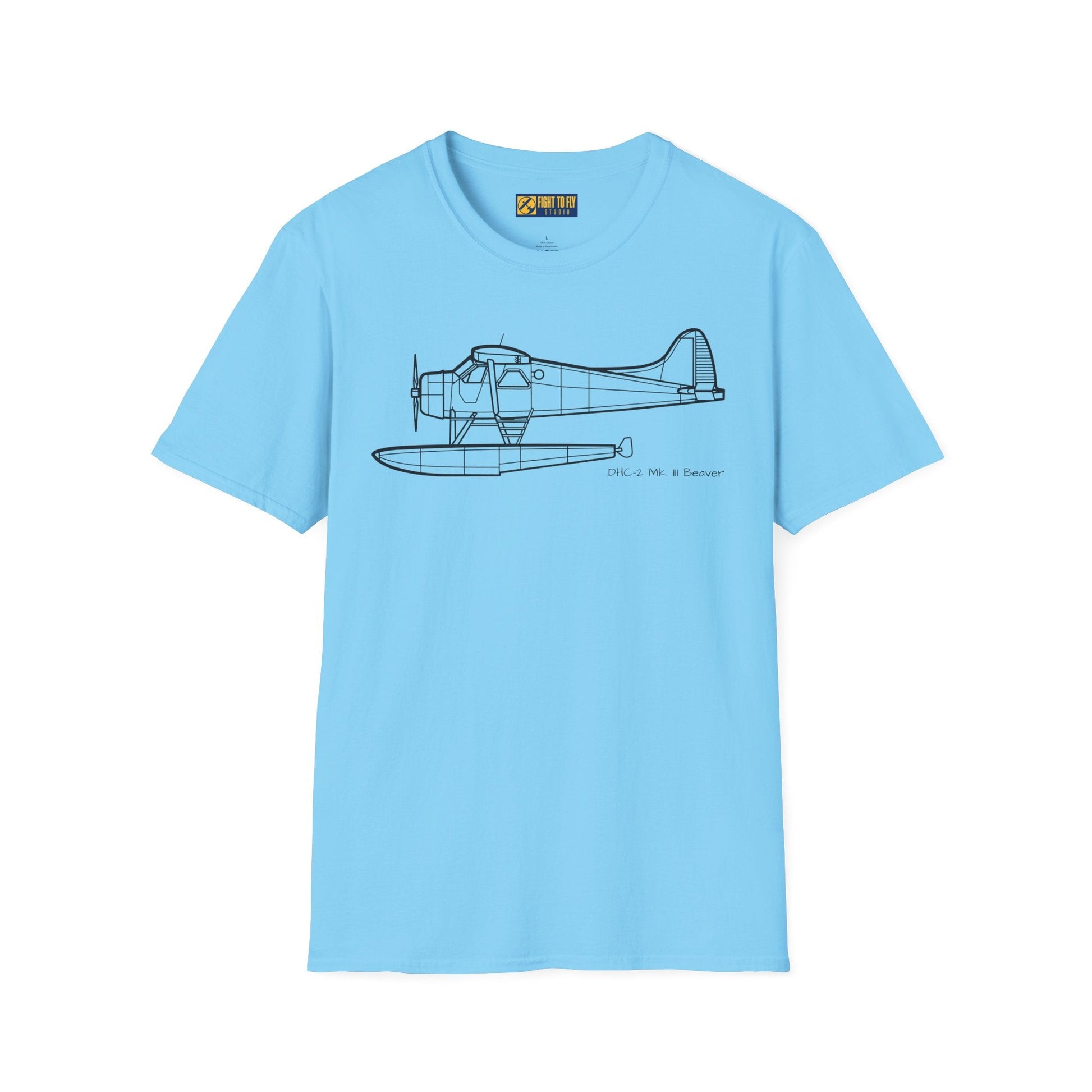 DHC-2 Mk. III Beaver on Floats T-Shirt – Turbo Floatplane Bush Aircraft Tee - Pilot gifts - WWII warbird t-shirt