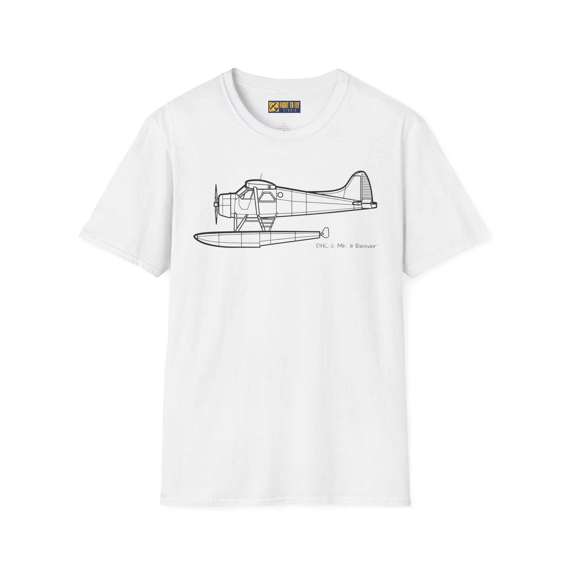 DHC-2 Mk. III Beaver on Floats T-Shirt – Turbo Floatplane Bush Aircraft Tee - Pilot gifts - WWII warbird t-shirt
