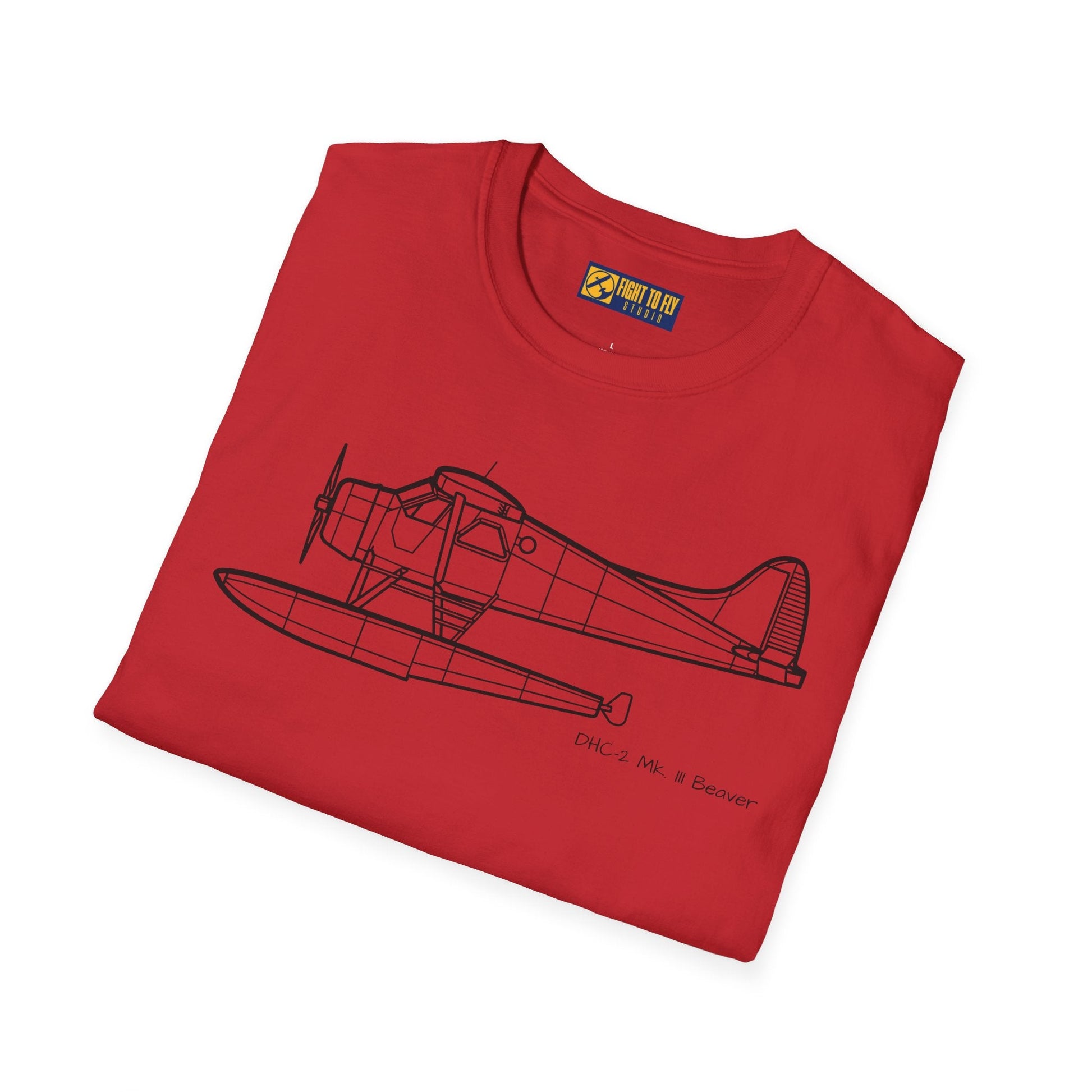 DHC-2 Mk. III Beaver on Floats T-Shirt – Turbo Floatplane Bush Aircraft Tee - Pilot gifts - WWII warbird t-shirt