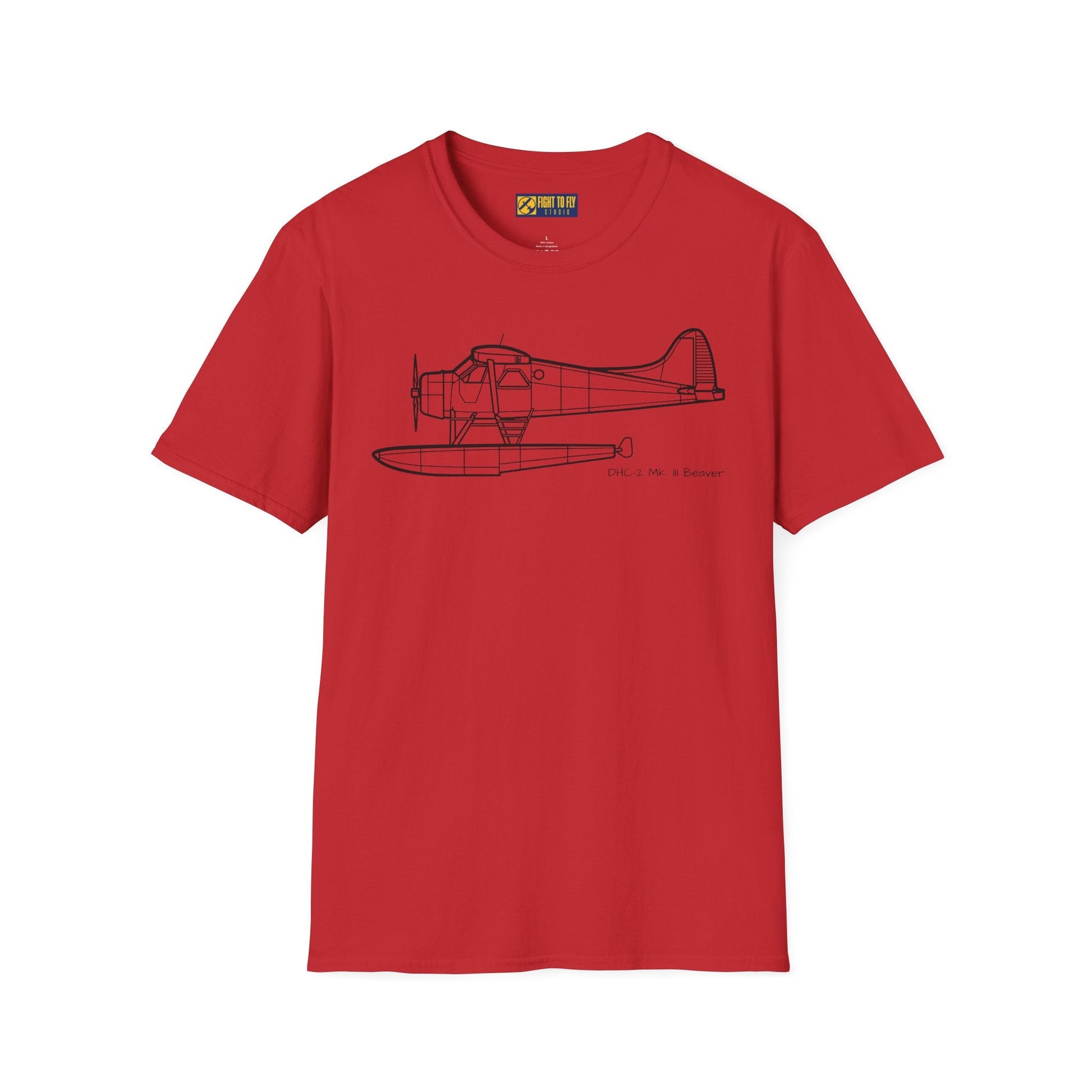 DHC-2 Mk. III Beaver on Floats T-Shirt – Turbo Floatplane Bush Aircraft Tee - Pilot gifts - WWII warbird t-shirt