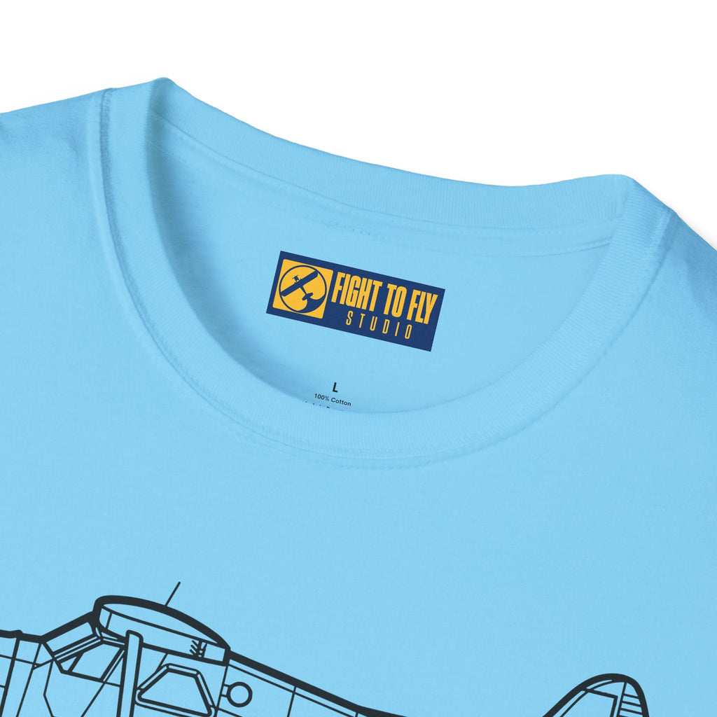 DHC-2 Mk. III Beaver on Floats T-Shirt – Turbo Floatplane Bush Aircraft Tee - Pilot gifts - WWII warbird t-shirt