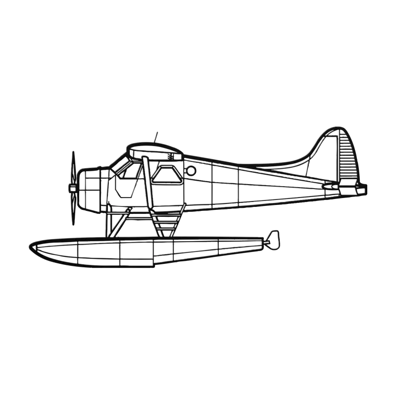 DHC-2MIII Side Die Cut Metal Wall Art - Sign - Pilot gifts - WWII warbird t-shirt