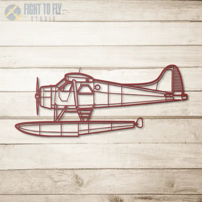 DHC-2MIII Side Die Cut Metal Wall Art - Sign - Pilot gifts - WWII warbird t-shirt