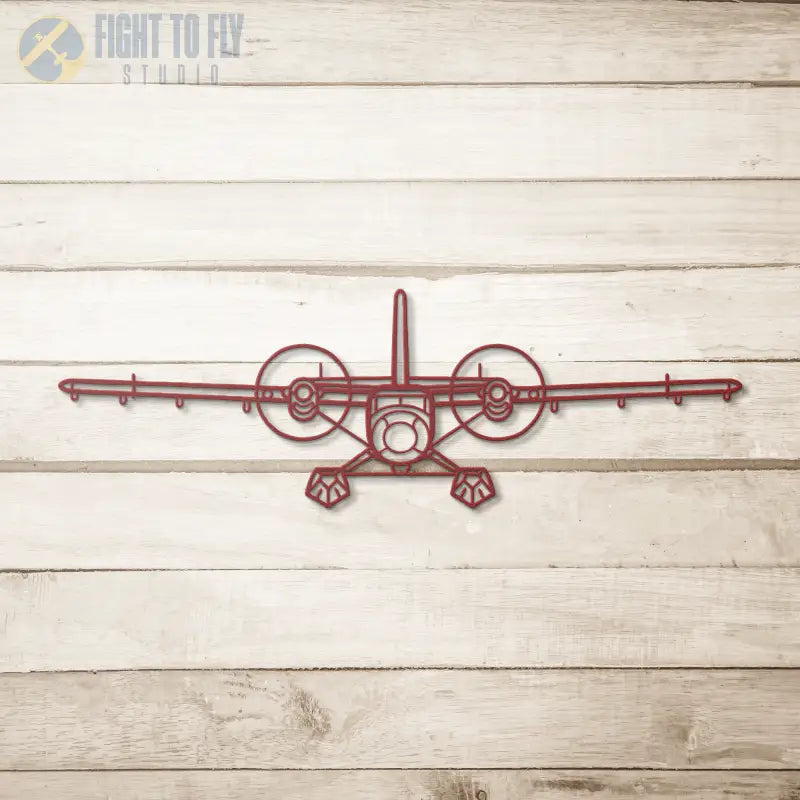 DHC-6 Die Cut Metal Wall Art - Sign - Pilot gifts - WWII warbird t-shirt