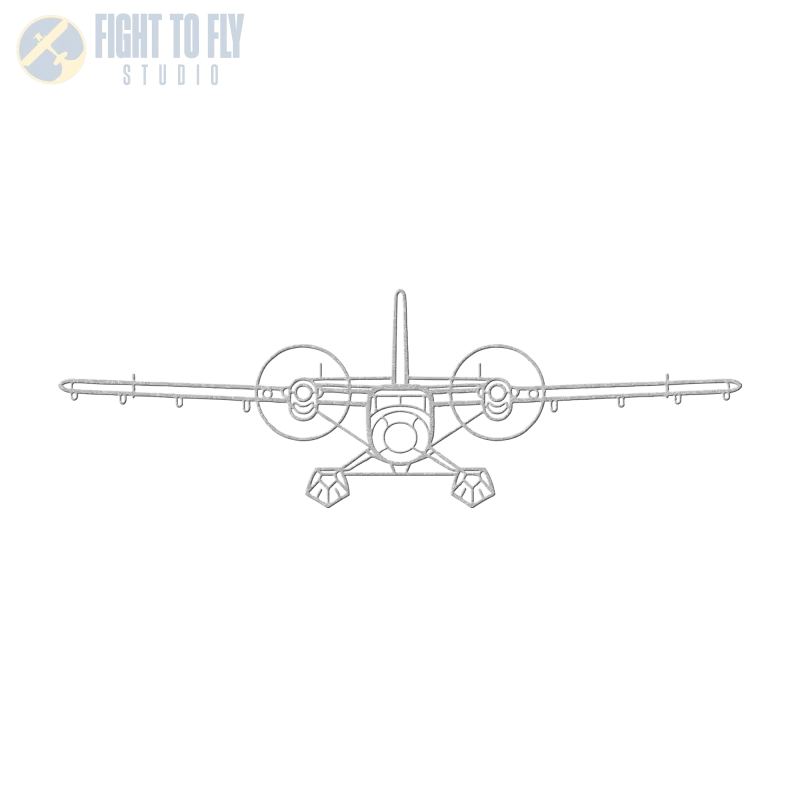 DHC-6 Die Cut Metal Wall Art - Sign - Pilot gifts - WWII warbird t-shirt