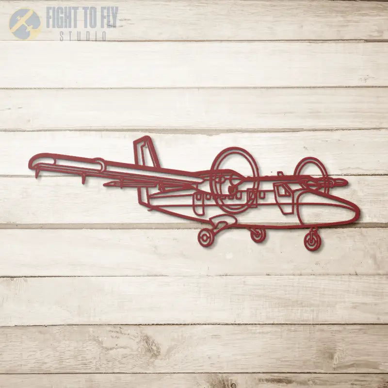 DHC-6 Side Die Cut Metal Wall Art - Sign - Pilot gifts - WWII warbird t-shirt