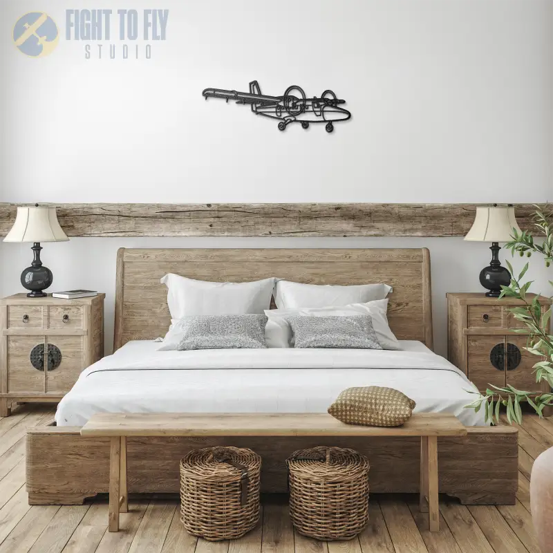 DHC-6 Side Die Cut Metal Wall Art - Sign - Pilot gifts - WWII warbird t-shirt