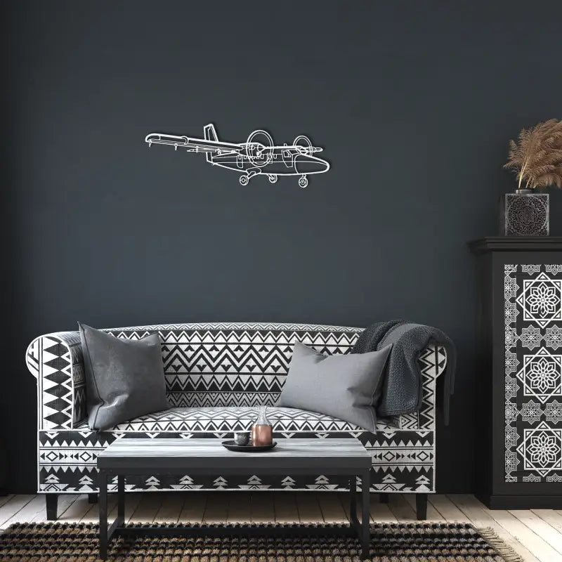 DHC-6 Side Die Cut Metal Wall Art - Sign - Pilot gifts - WWII warbird t-shirt