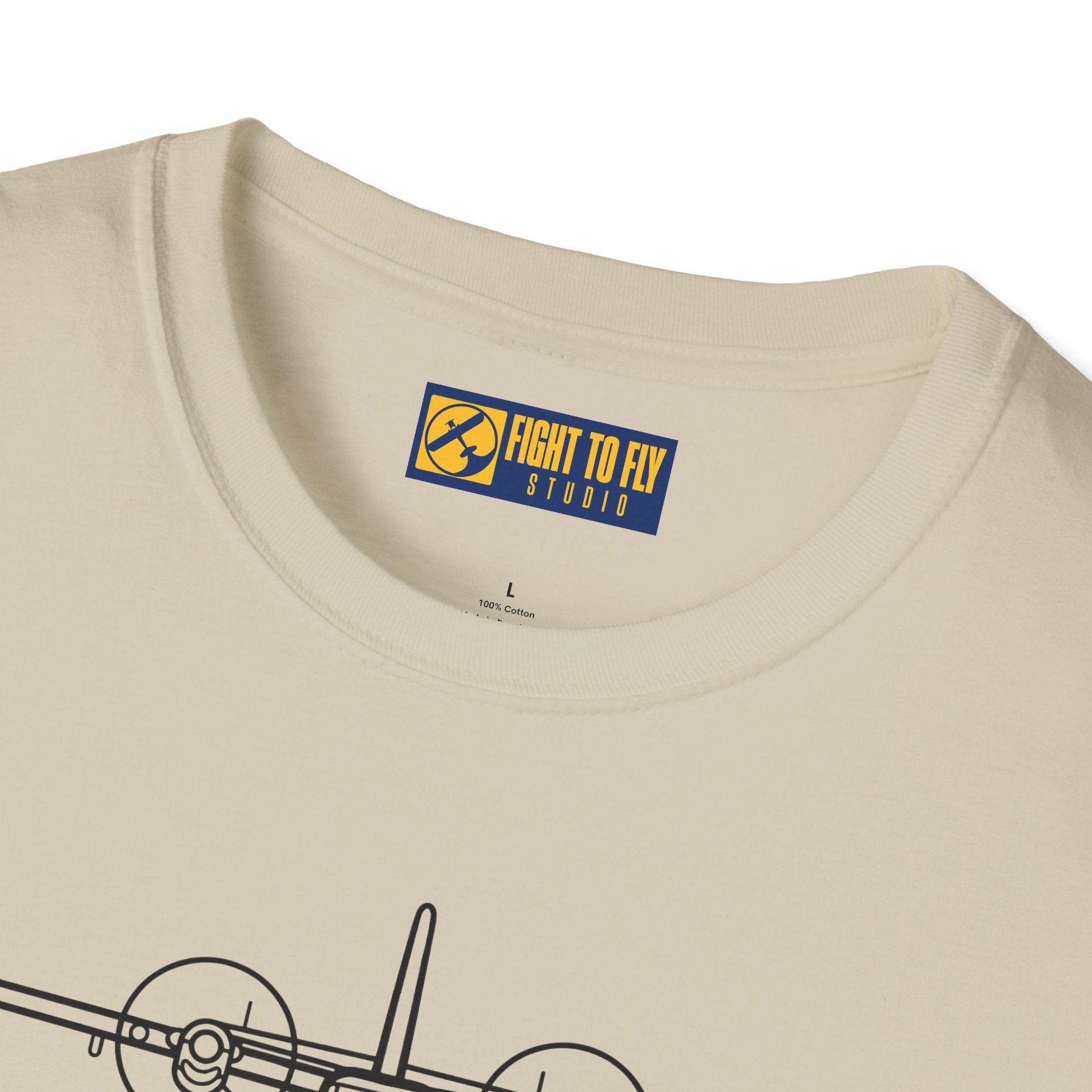 DHC-6 Twin Otter on Floats Front View T-Shirt – Floatplane Bush Aviation Tee - Pilot gifts - WWII warbird t-shirt