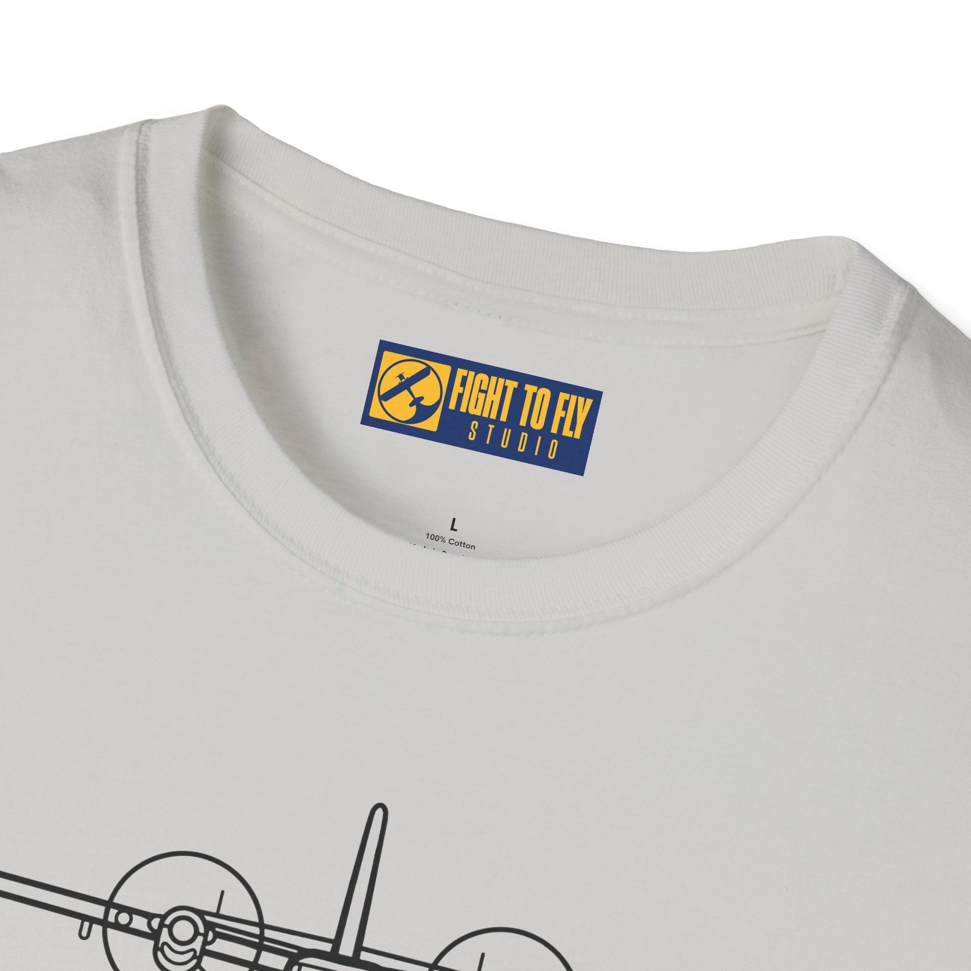 DHC-6 Twin Otter on Floats Front View T-Shirt – Floatplane Bush Aviation Tee - Pilot gifts - WWII warbird t-shirt