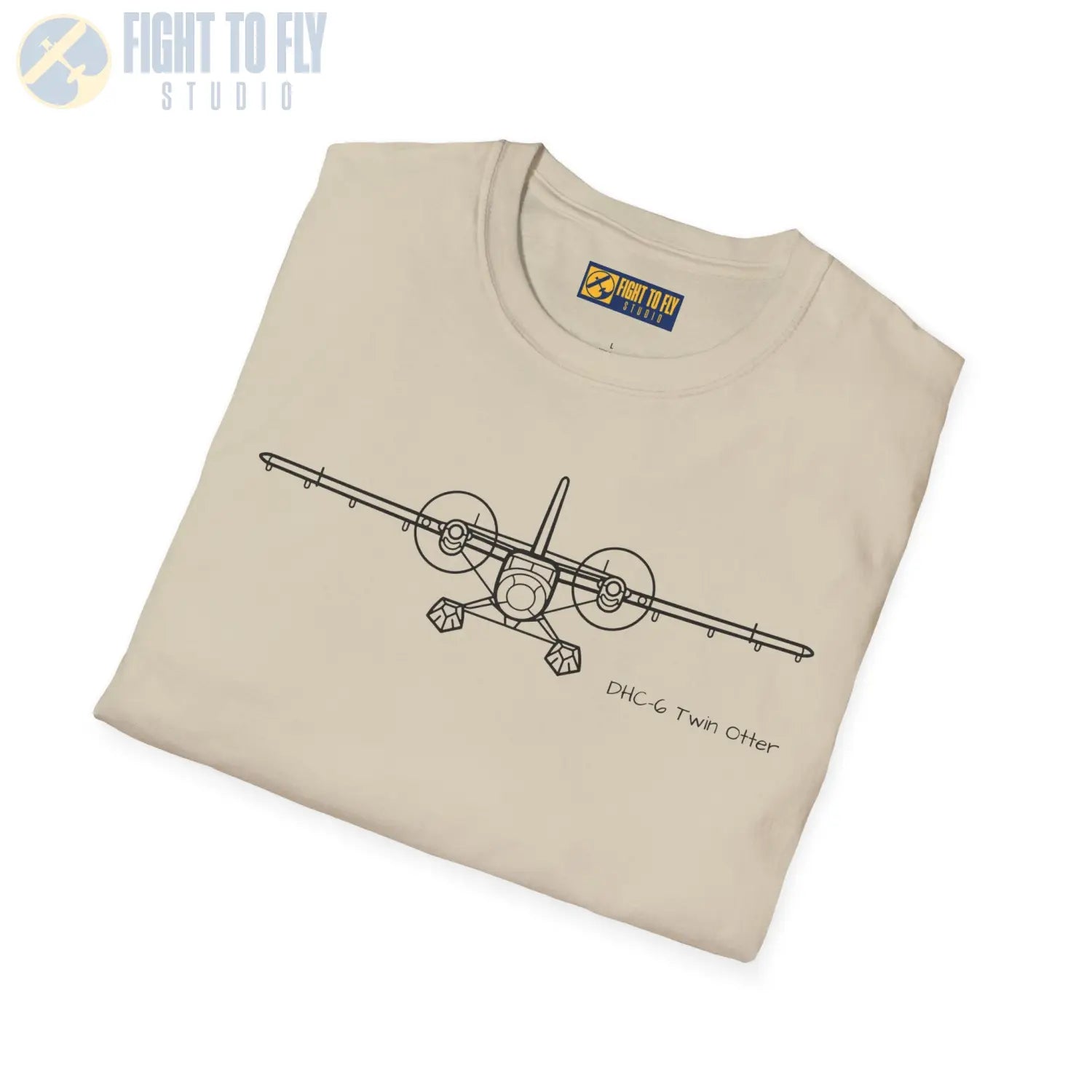 DHC-6 Twin Otter on Floats Front View T-Shirt - Pilot gifts - WWII warbird t-shirt