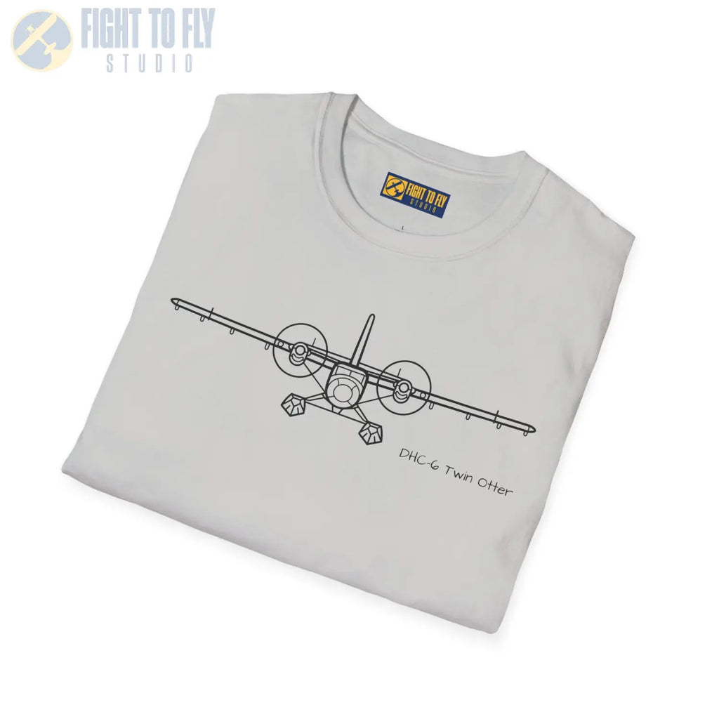 DHC-6 Twin Otter on Floats Front View T-Shirt - Pilot gifts - WWII warbird t-shirt