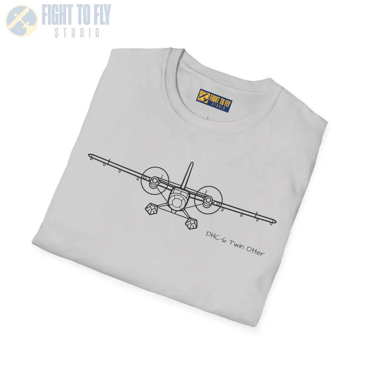 DHC-6 Twin Otter on Floats Front View T-Shirt - Pilot gifts - WWII warbird t-shirt