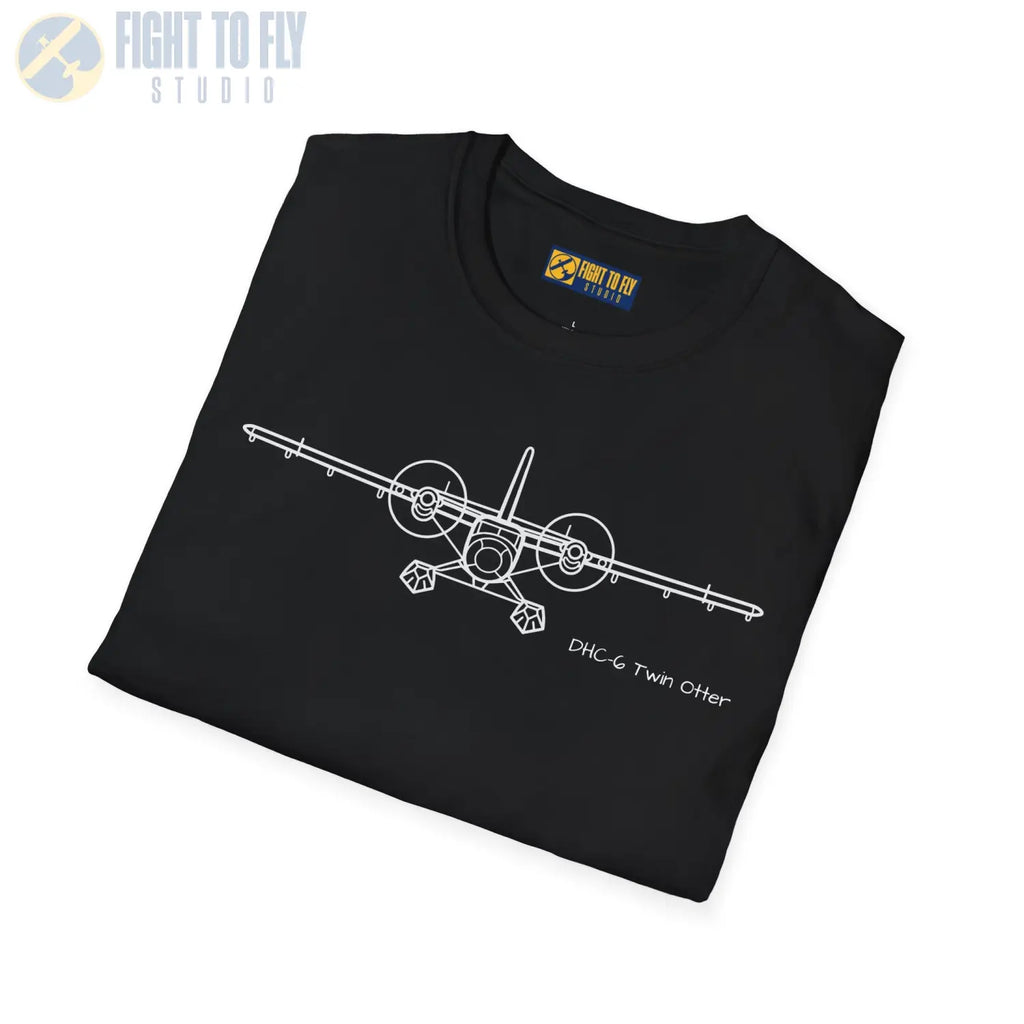 DHC-6 Twin Otter on Floats Front View T-Shirt - Pilot gifts - WWII warbird t-shirt