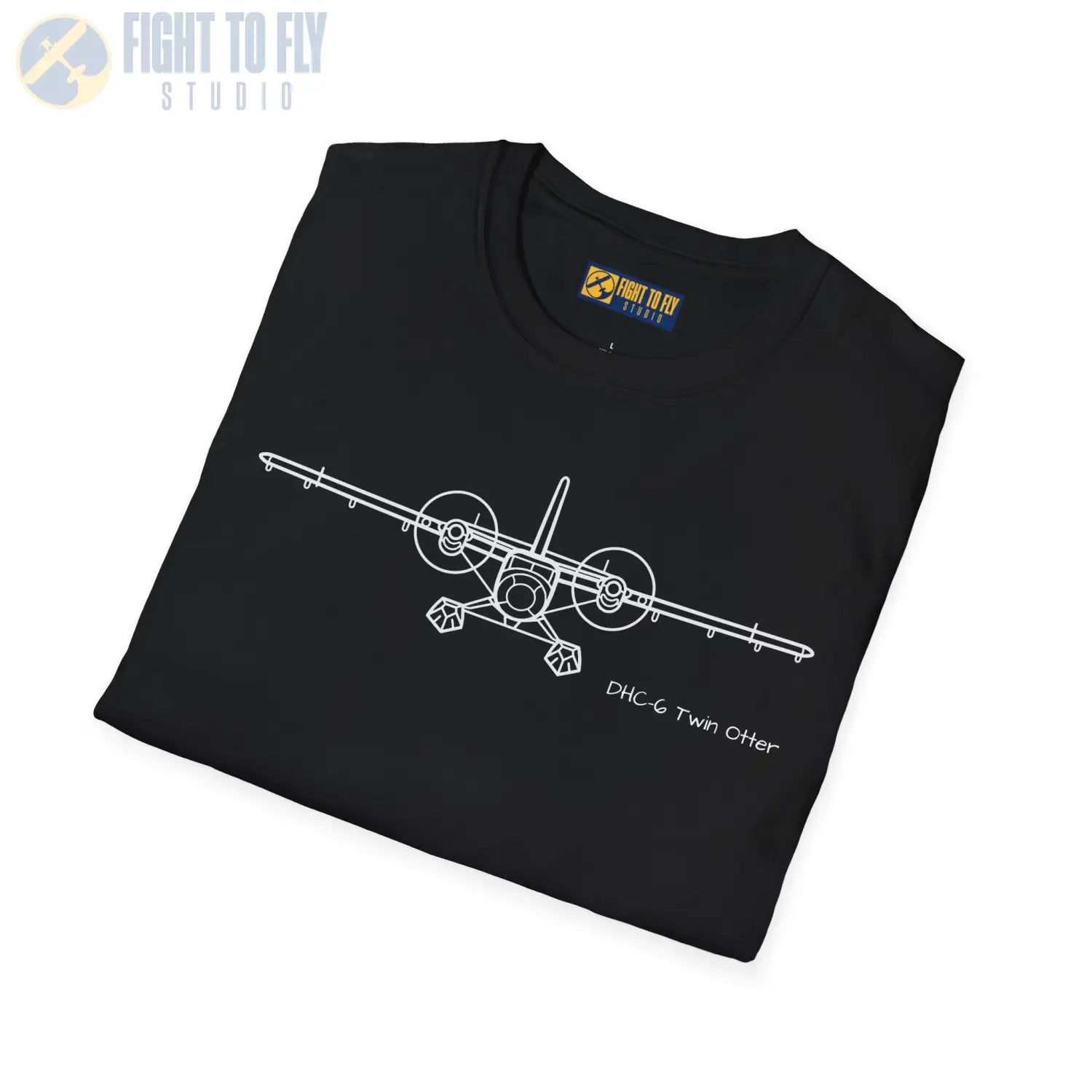 DHC-6 Twin Otter on Floats Front View T-Shirt - Pilot gifts - WWII warbird t-shirt