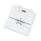 DHC-6 Twin Otter on Floats Front View T-Shirt - Pilot gifts - WWII warbird t-shirt