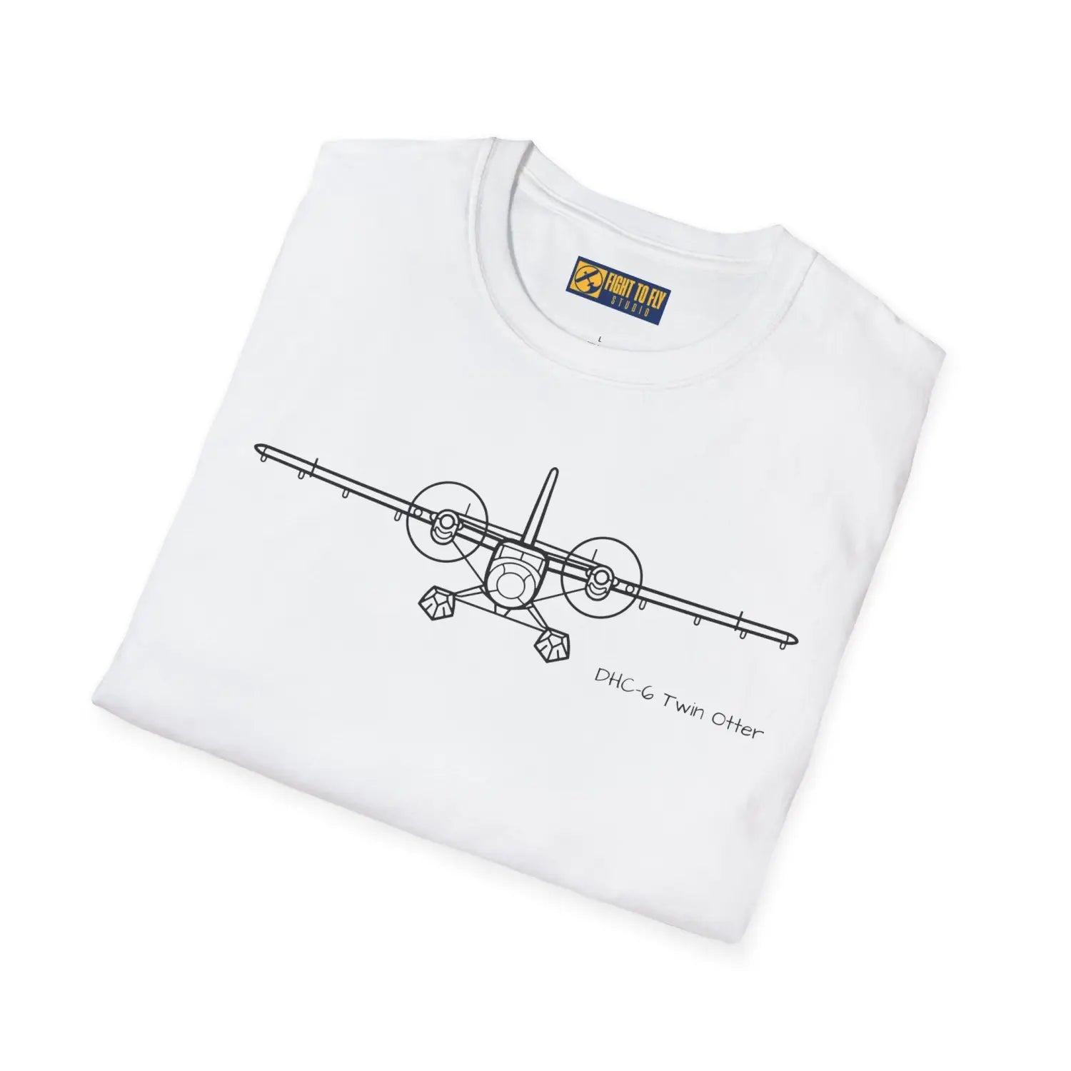 DHC-6 Twin Otter on Floats Front View T-Shirt - Pilot gifts - WWII warbird t-shirt