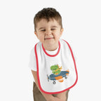 Dinosaur Airplane Baby Bib - Kids clothes - Pilot gifts - WWII warbird t-shirt