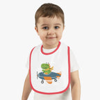 Dinosaur Airplane Baby Bib - Kids clothes - Pilot gifts - WWII warbird t-shirt