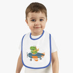 Dinosaur Airplane Baby Bib - Kids clothes - Pilot gifts - WWII warbird t-shirt