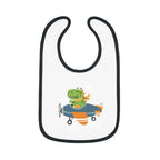Dinosaur Airplane Baby Bib - Kids clothes - Pilot gifts - WWII warbird t-shirt