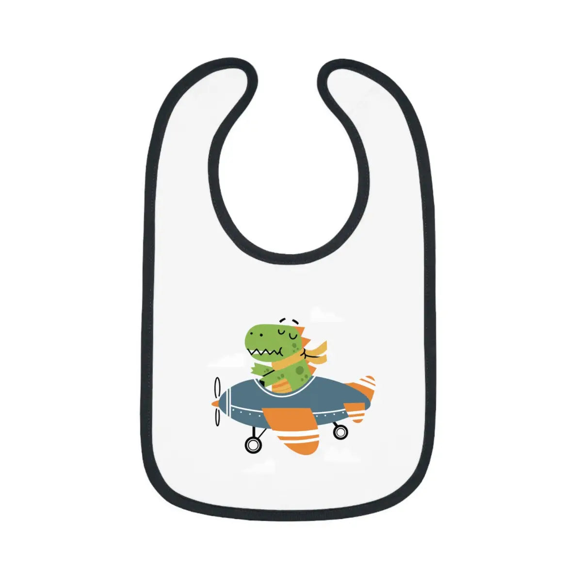 Dinosaur Airplane Baby Bib - Kids clothes - Pilot gifts - WWII warbird t-shirt
