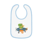 Dinosaur Airplane Baby Bib - Kids clothes - Pilot gifts - WWII warbird t-shirt