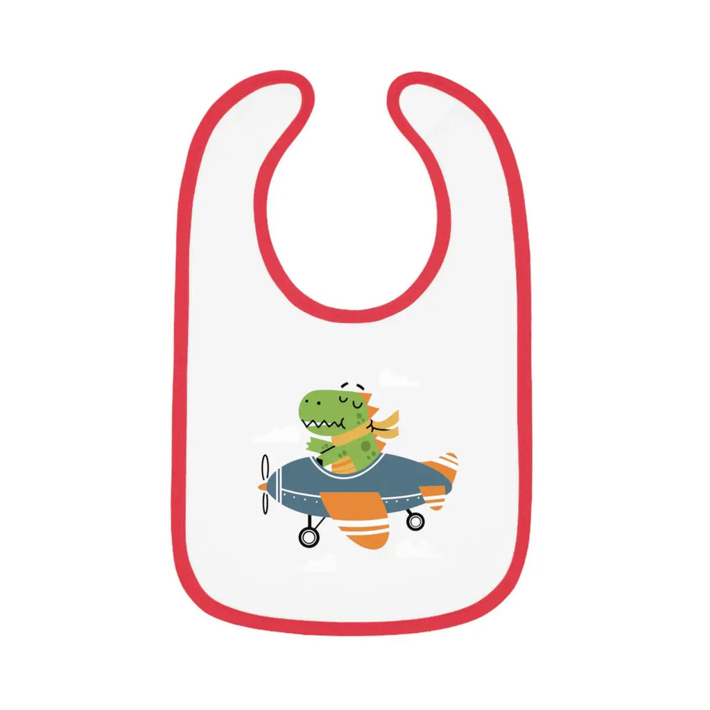 Dinosaur Airplane Baby Bib - Kids clothes - Pilot gifts - WWII warbird t-shirt