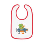 Dinosaur Airplane Baby Bib - Kids clothes - Pilot gifts - WWII warbird t-shirt