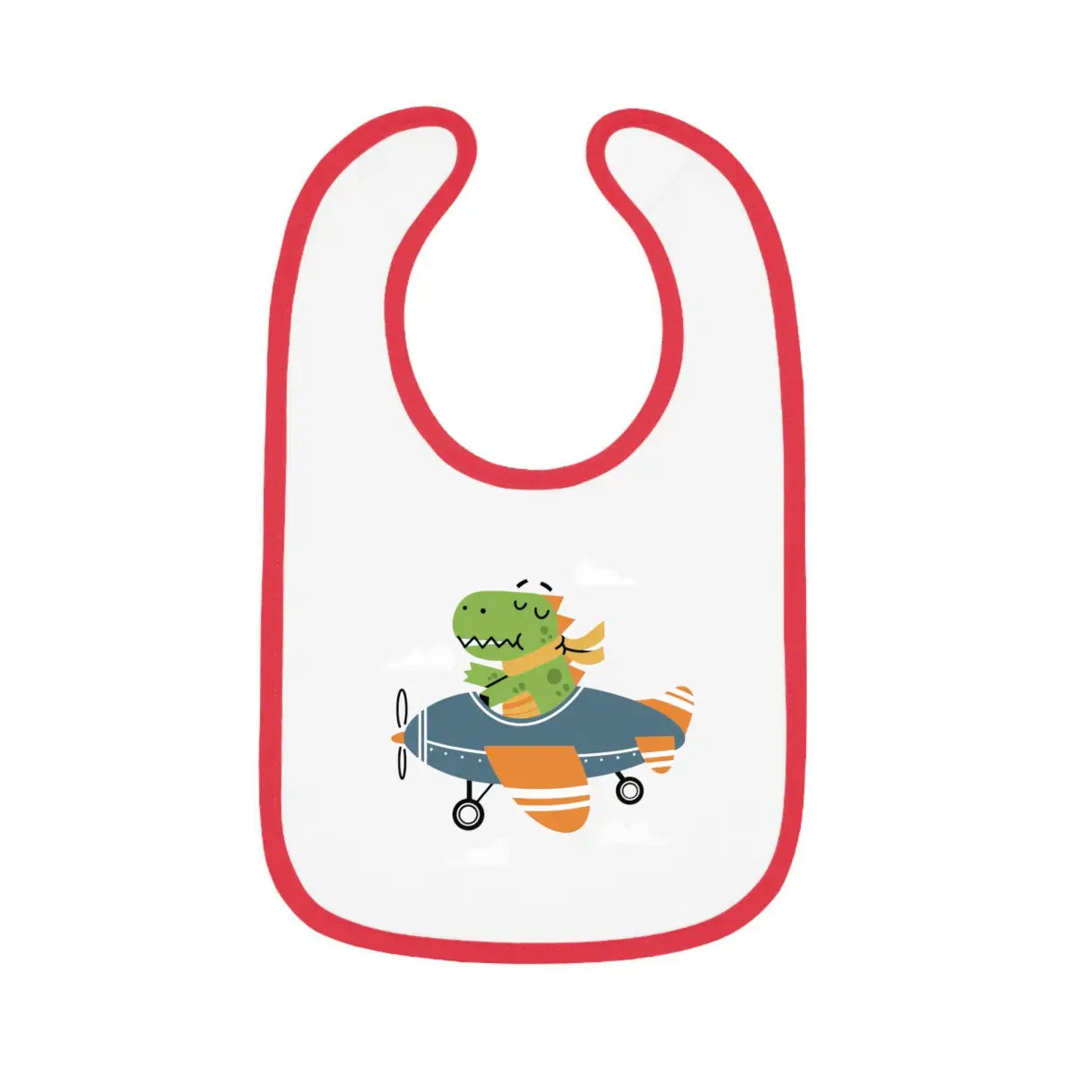 Dinosaur Airplane Baby Bib - Kids clothes - Pilot gifts - WWII warbird t-shirt