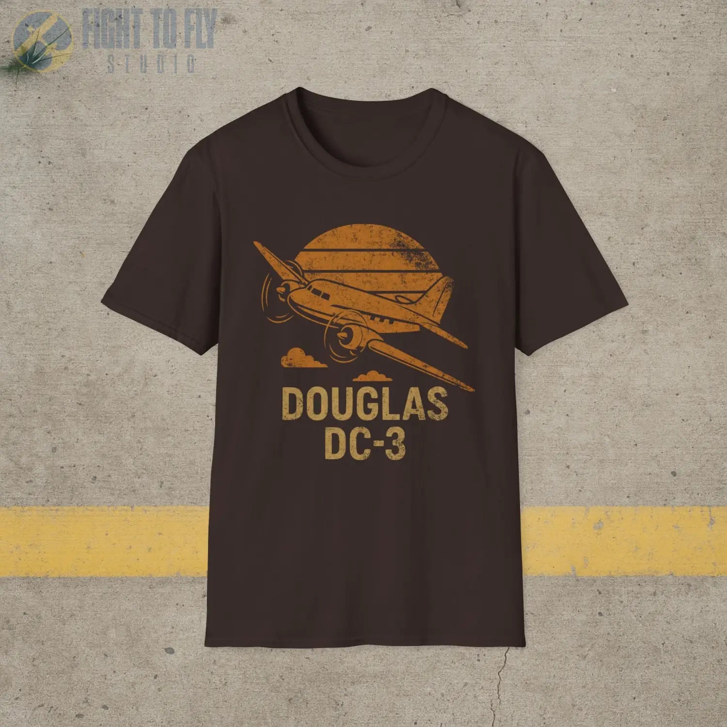 Douglas DC-3 “Retro Heritage” T-Shirt - Pilot gifts - WWII warbird t-shirt