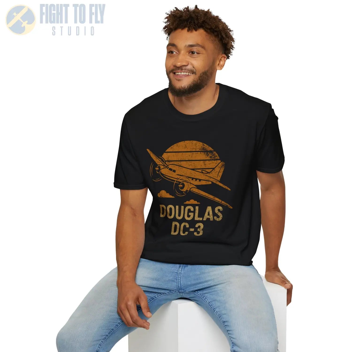 Douglas DC-3 “Retro Heritage” T-Shirt - Pilot gifts - WWII warbird t-shirt
