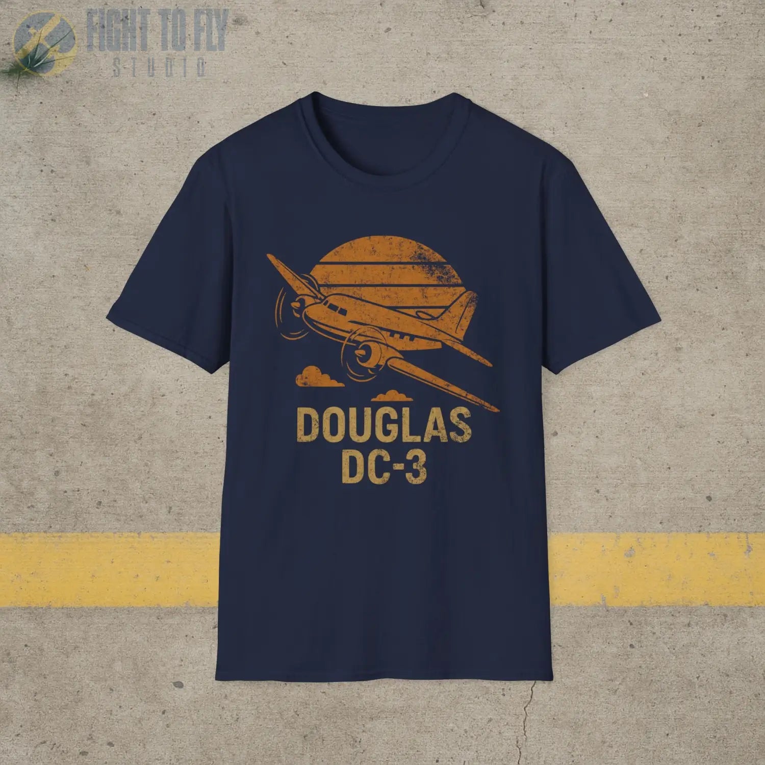 Douglas DC-3 “Retro Heritage” T-Shirt - Pilot gifts - WWII warbird t-shirt