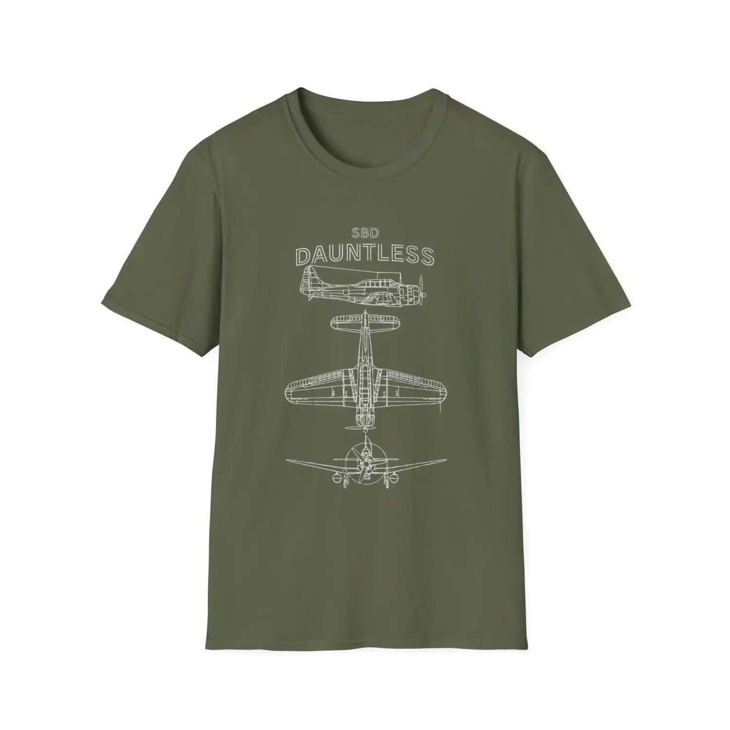 Douglas SBD Dauntless — T-shirt - T-Shirt - Pilot gifts - WWII warbird t-shirt