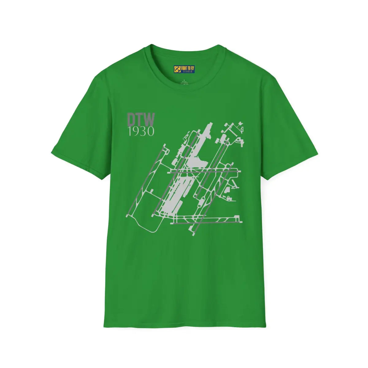 DTW Detroit Metropolitan Wayne County - 1930 - Tee - T-Shirt - Gifts for pilots - Aviation apparel
