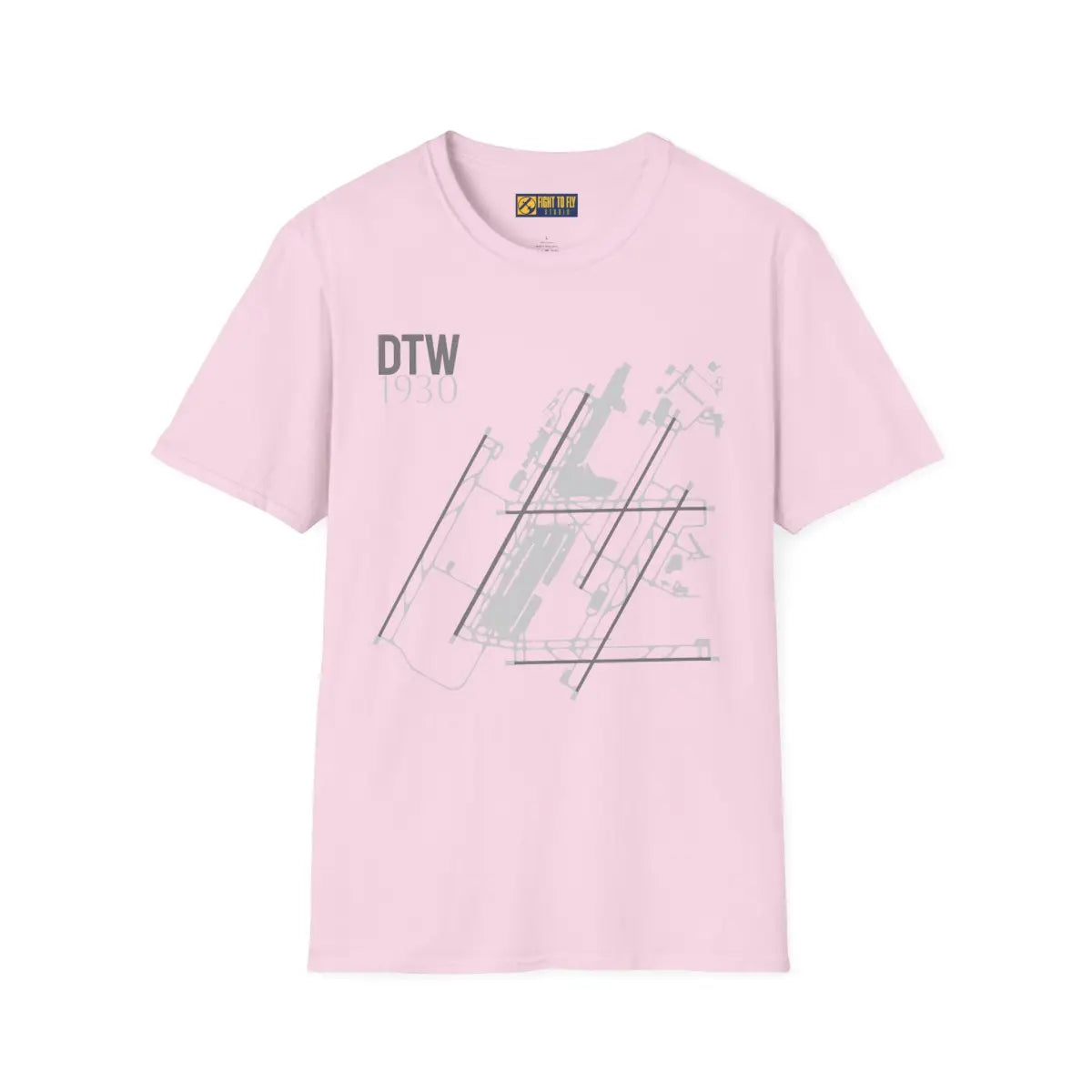 DTW Detroit Metropolitan Wayne County - 1930 - Tee - T-Shirt - Gifts for pilots - Aviation apparel