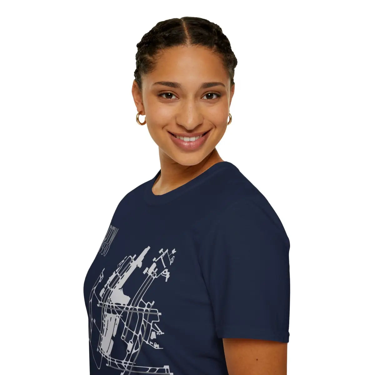 DTW Detroit Metropolitan Wayne County - 1930 - Tee - T-Shirt - Gifts for pilots - Aviation apparel